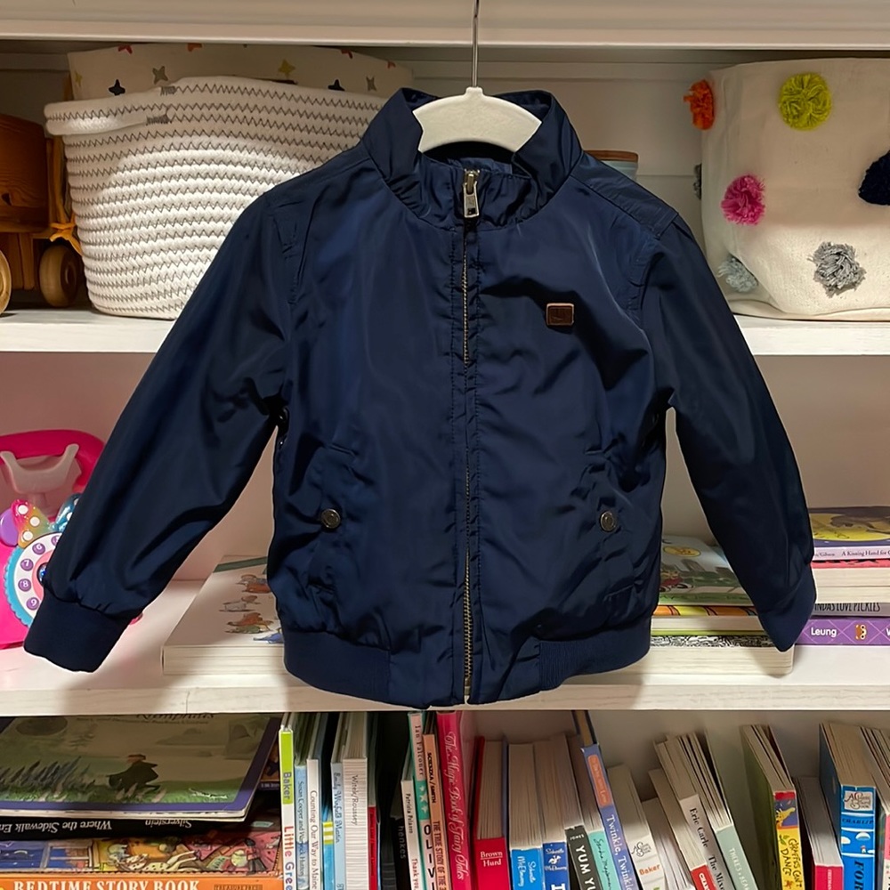 Janie & Jack Navy Bomber Jacket